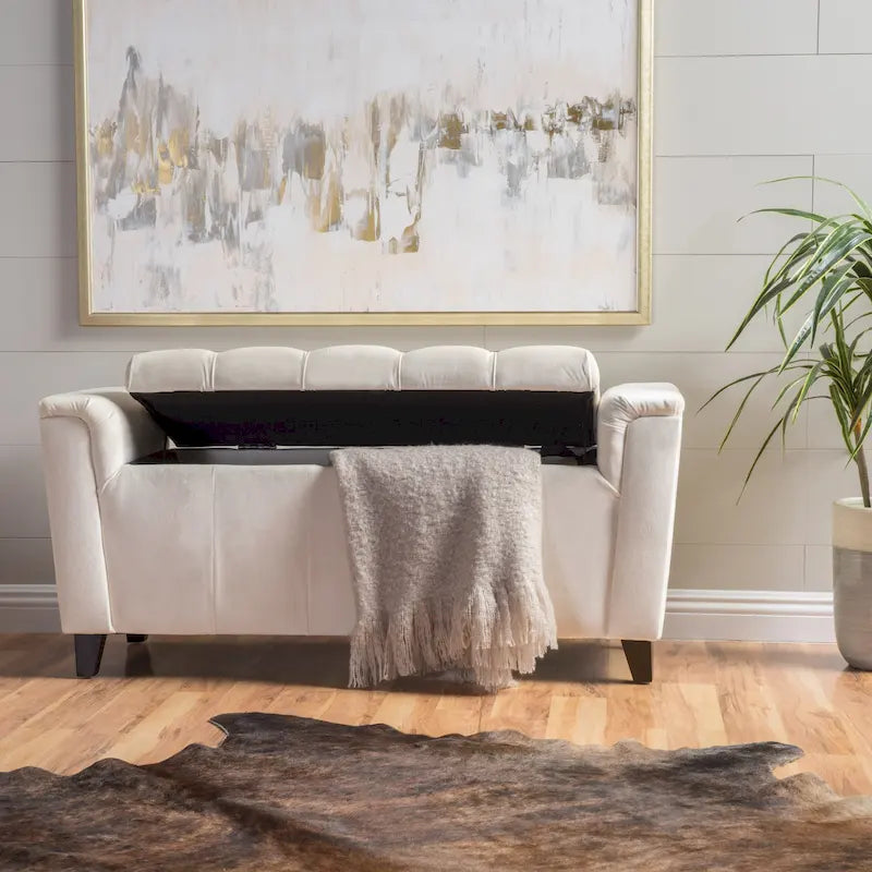 Pouf Contenitore Versatile con Seduta Imbottita