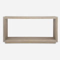Rectangular Console Sofa Table - 60 - Brown