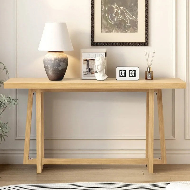 Elegante Consolle Rettangolare da Esterno, con Struttura Robusta, per Ingresso e Corridoio