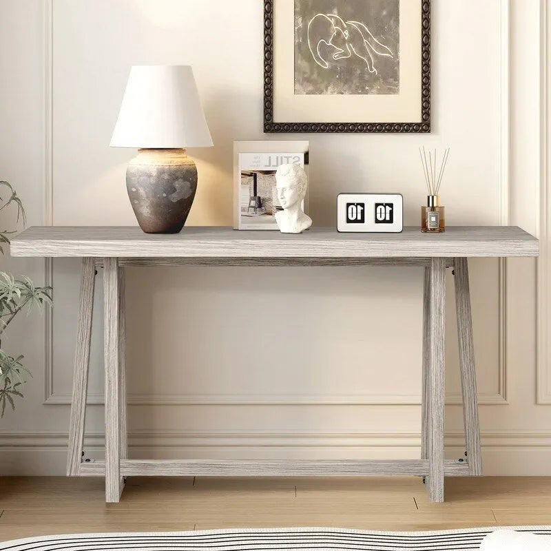 Elegante Consolle Rettangolare da Esterno, con Struttura Robusta, per Ingresso e Corridoio