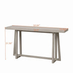 Elegante Consolle Rettangolare da Esterno, con Struttura Robusta, per Ingresso e Corridoio