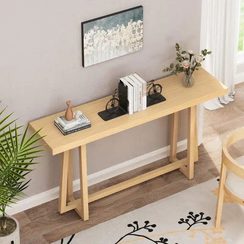 Elegante Consolle Rettangolare da Esterno, con Struttura Robusta, per Ingresso e Corridoio