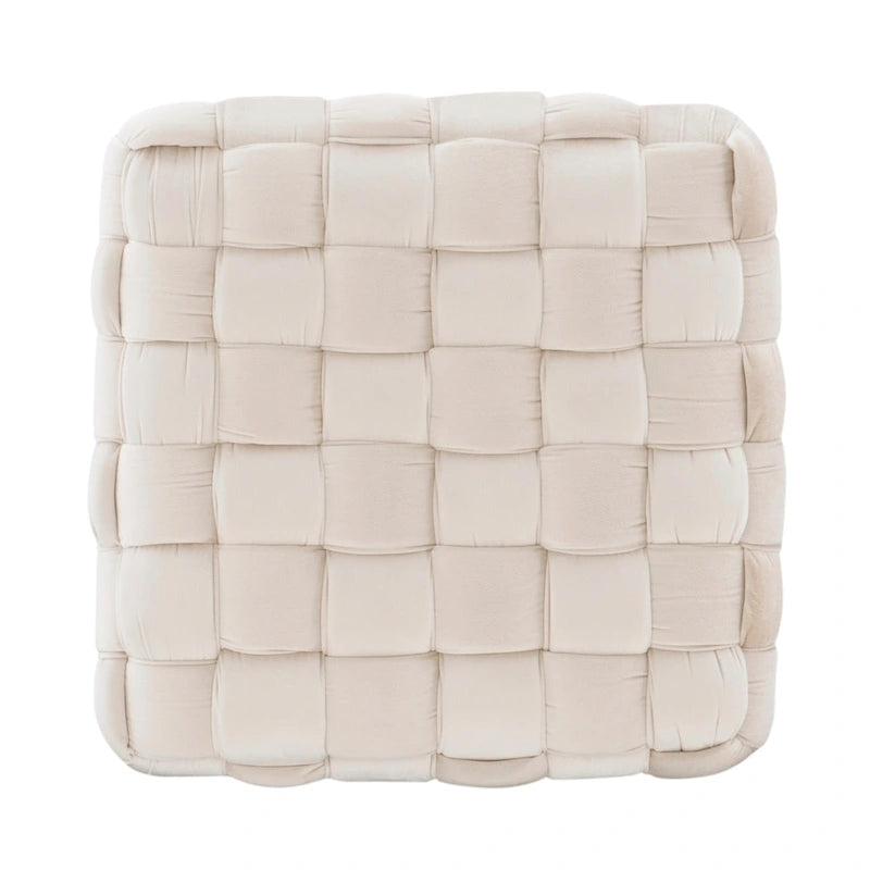 Pouf quadrato in velluto