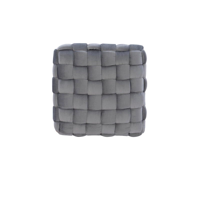 Pouf quadrato in velluto
