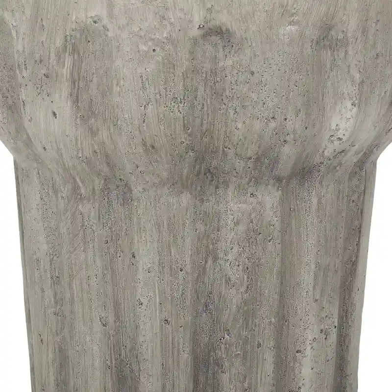 Tavolino d'appoggio decorativo contemporaneo in calcestruzzo leggero per interni ed esterni