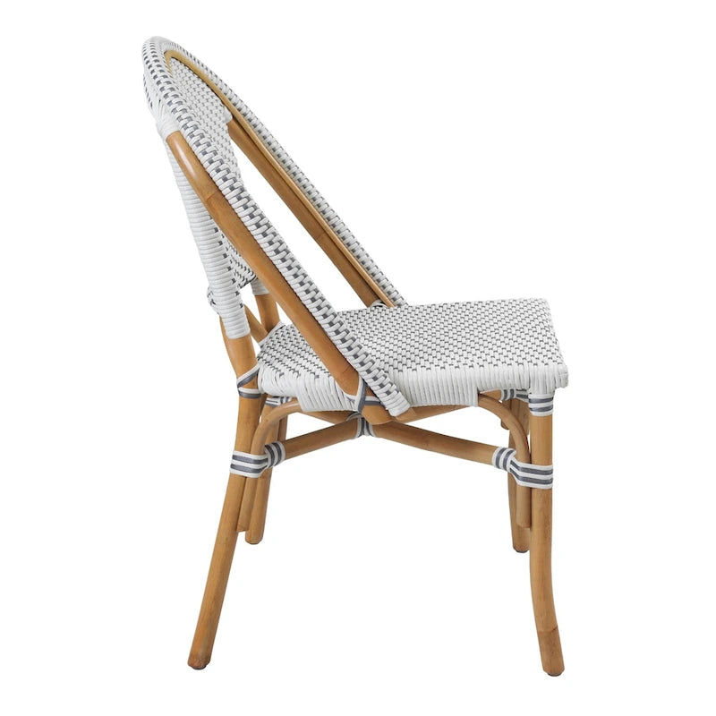 Sedia da bistrot in rattan