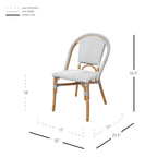 Sedia da bistrot in rattan