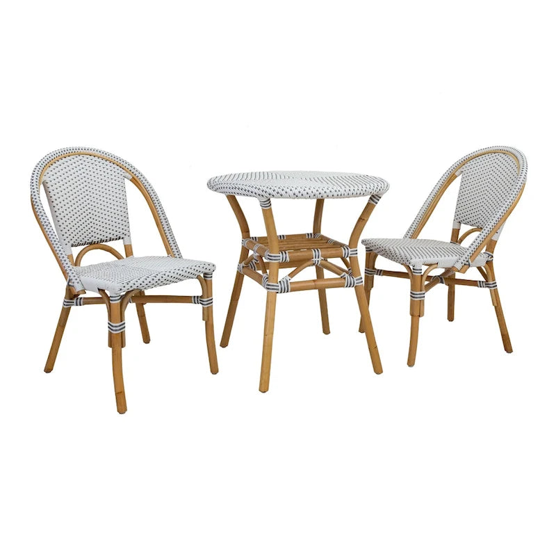 Sedia da bistrot in rattan