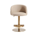 Sgabello da bar in PU color kaki, regolabile in altezza e girevole, per cucine, bar, ristoranti e caffetterie