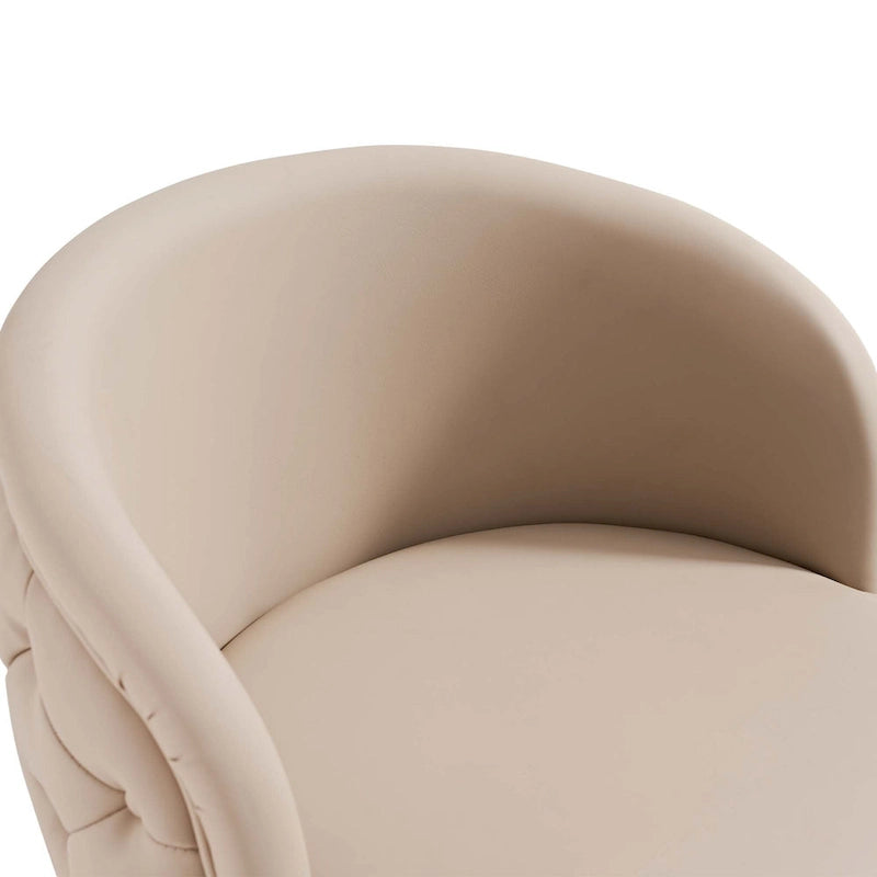 Sgabello da bar in PU color kaki, regolabile in altezza e girevole, per cucine, bar, ristoranti e caffetterie