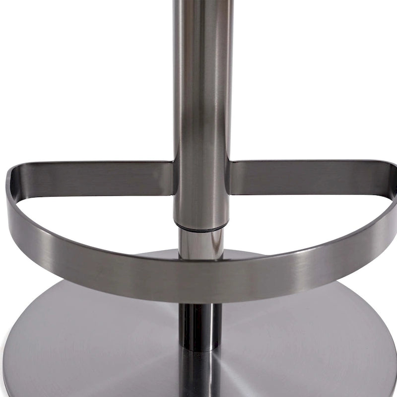Sgabello da bar in PU color kaki, regolabile in altezza e girevole, per cucine, bar, ristoranti e caffetterie