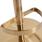 Sgabello da bar in PU color kaki, regolabile in altezza e girevole, per cucine, bar, ristoranti e caffetterie