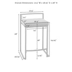 Sgabello da bancone - 18.75p x 17.5L x 28h