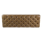 Panca Lunga Classica con Rivestimento Trapuntato - Ecopelle