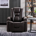 Poltrona reclinabile elettrica in pelle, per home theater, morbida