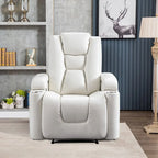 Poltrona reclinabile elettrica in pelle, per home theater, morbida