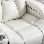 Poltrona reclinabile elettrica in pelle, per home theater, morbida