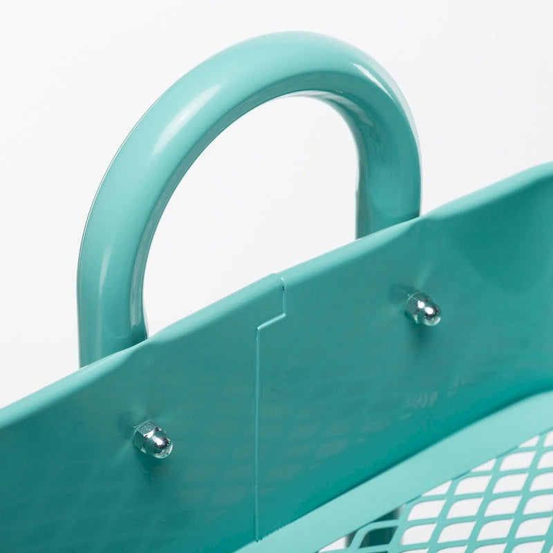Carrello Utilità in Metallo a 4 Ripiani con Ruote, Scaffali Portaoggetti - 45x35x109 cm