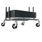 Carrello Utilità in Metallo a 4 Ripiani con Ruote, Scaffali Portaoggetti - 45x35x109 cm