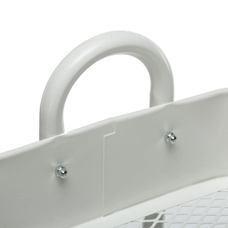 Carrello Utilità in Metallo a 4 Ripiani con Ruote, Scaffali Portaoggetti - 45x35x109 cm