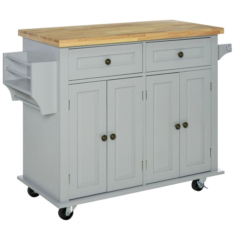 Carrello da Cucina Moderno con Rotelle e Portaspezie