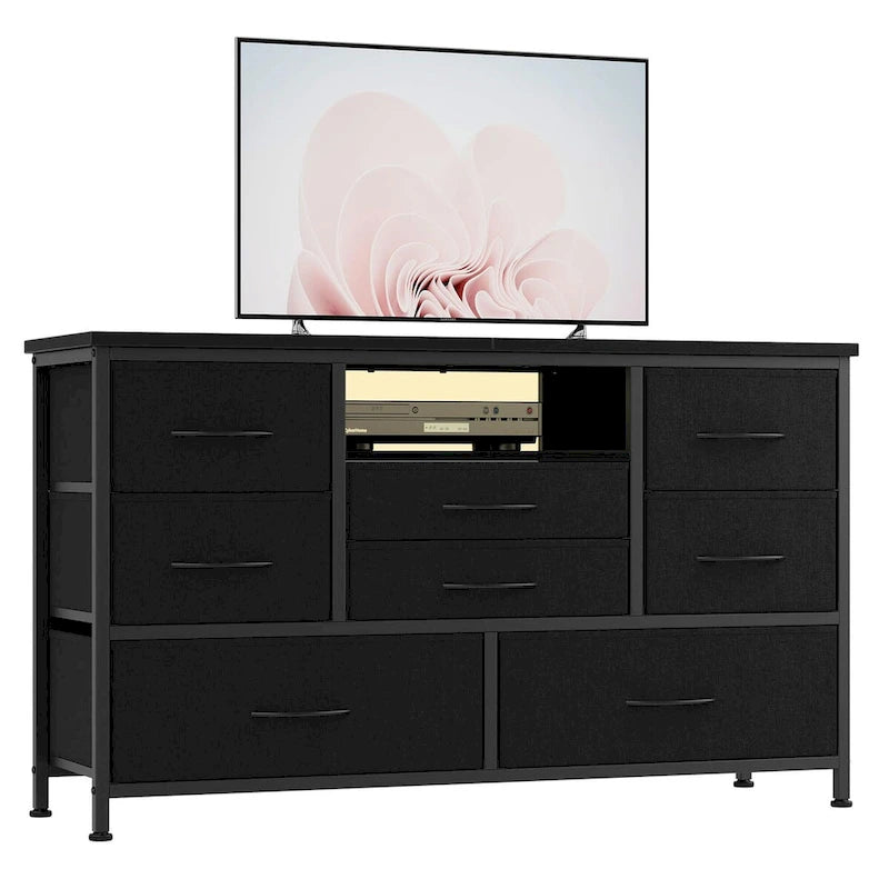 Mobile TV con cassetti e prese di corrente e LED per TV da 55" - 55 pollici