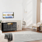 Mobile TV con cassetti e prese di corrente e LED per TV da 55" - 55 pollici