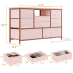 Mobile TV con cassetti e prese di corrente e LED per TV da 55" - 55 pollici