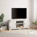 Mobile TV/Media in Stile Fattoria Moderna, Console per Intrattenimento Domestico Ispirata a un Fienile