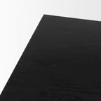 Tavolino da Caffè in Legno Naturale con Effetto Cascata Rovere Nero - 53,0 L x 30,0 P x 18,0 A